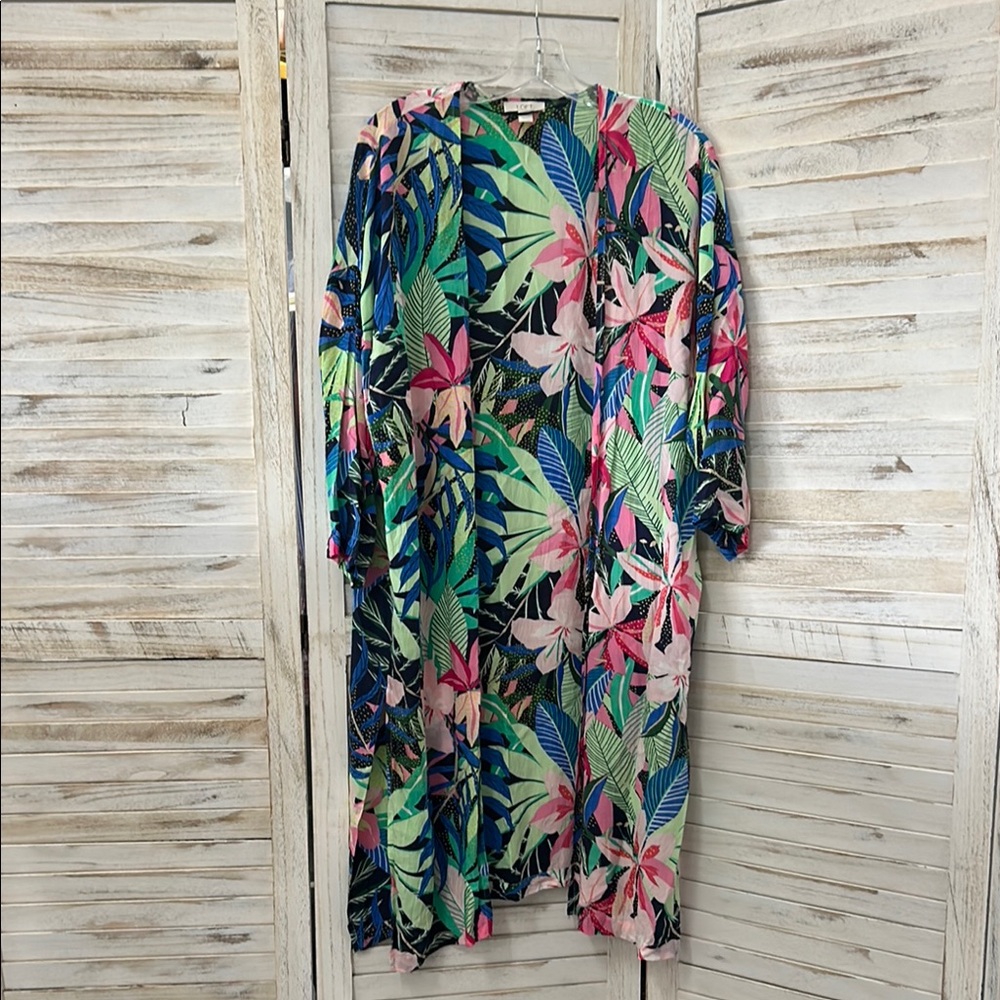 LOFT Tropical Print Duster